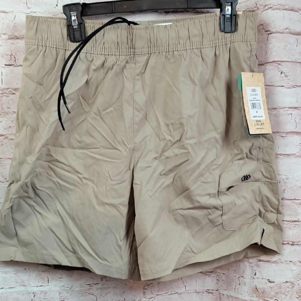 Leg3nd Tan Cargo  Athletic Shorts Medium Nwt